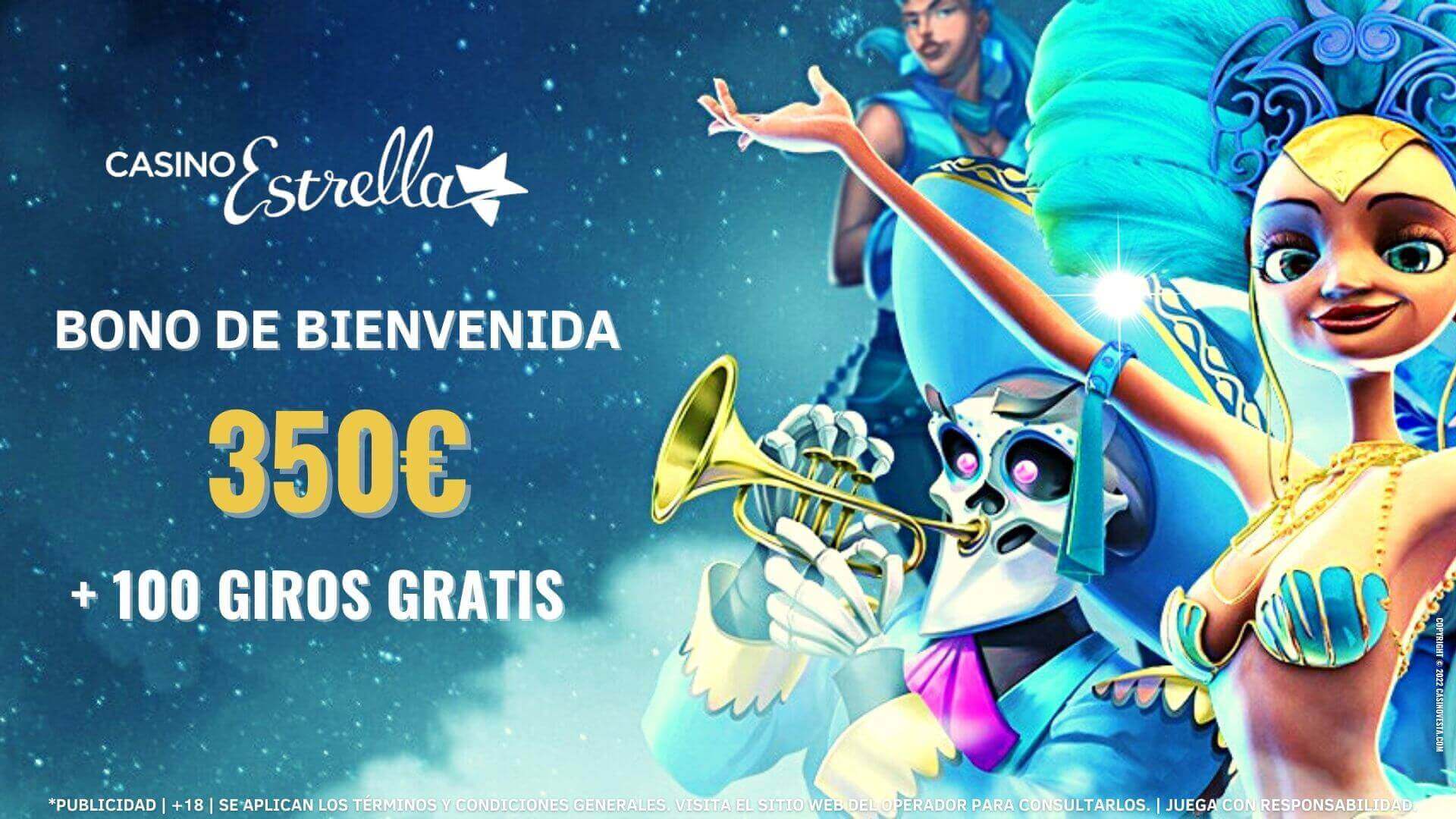 Casino Estrella - Recibe una bonificación hasta 350€ / $525 + 100 giros gratis