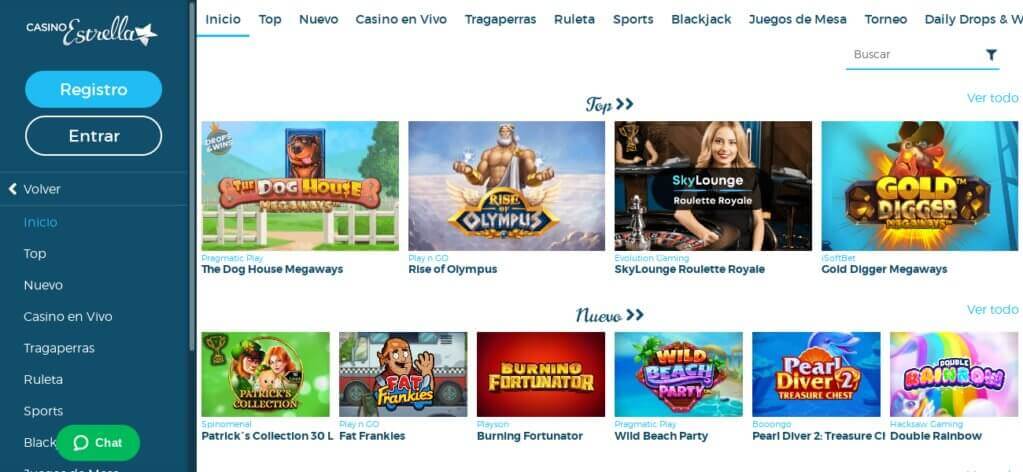 Casino Estrella Juegos