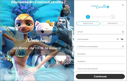 Registrarte en esta plataforma Casino Estrella